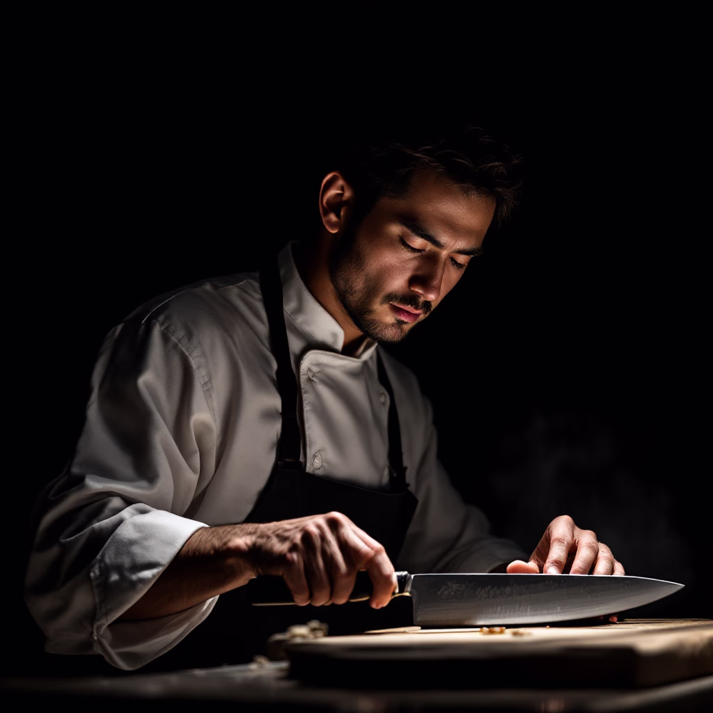 [team] image of a chef team member (for a japanese restaurant)