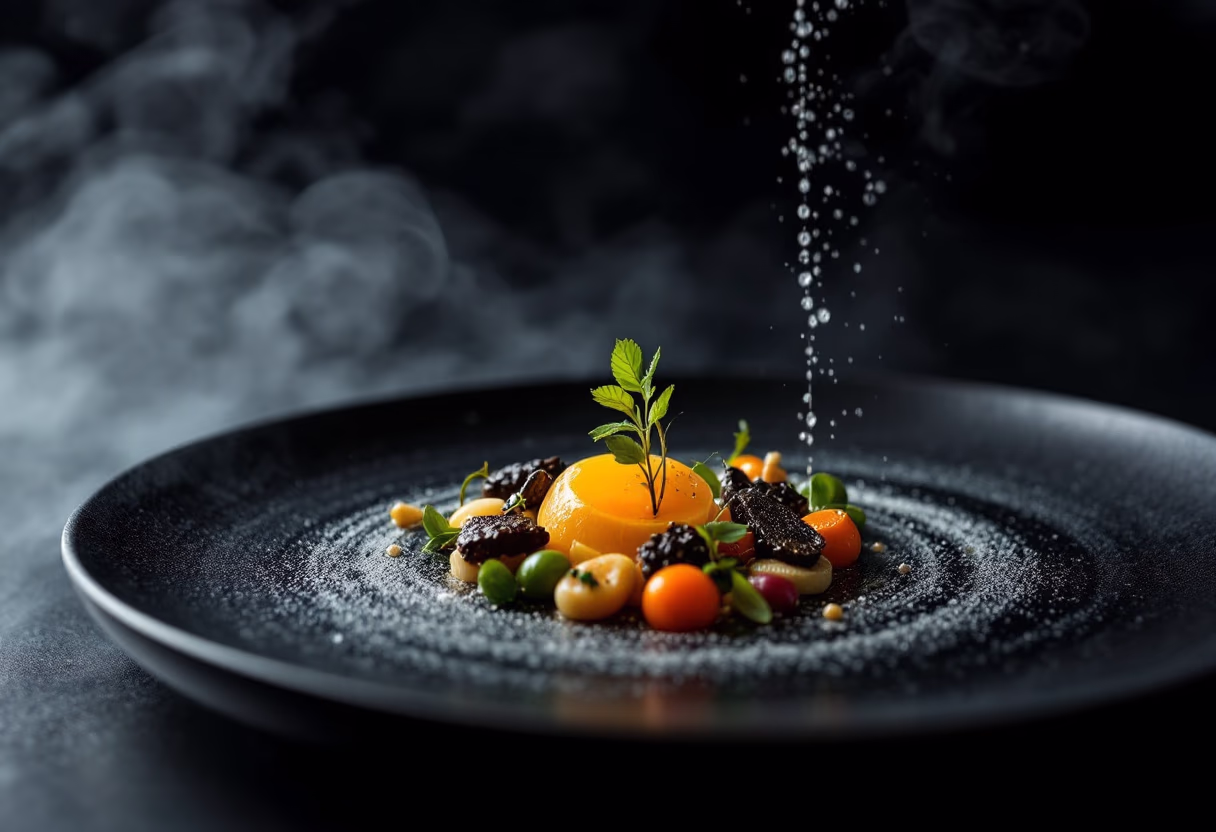 image of signature dish in a fine dining restaurant