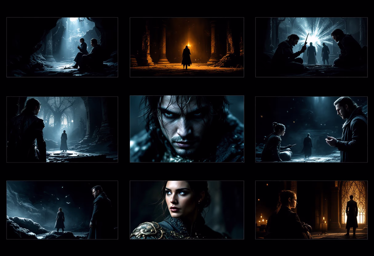 [digital project] image of action scenes (for a game development company)