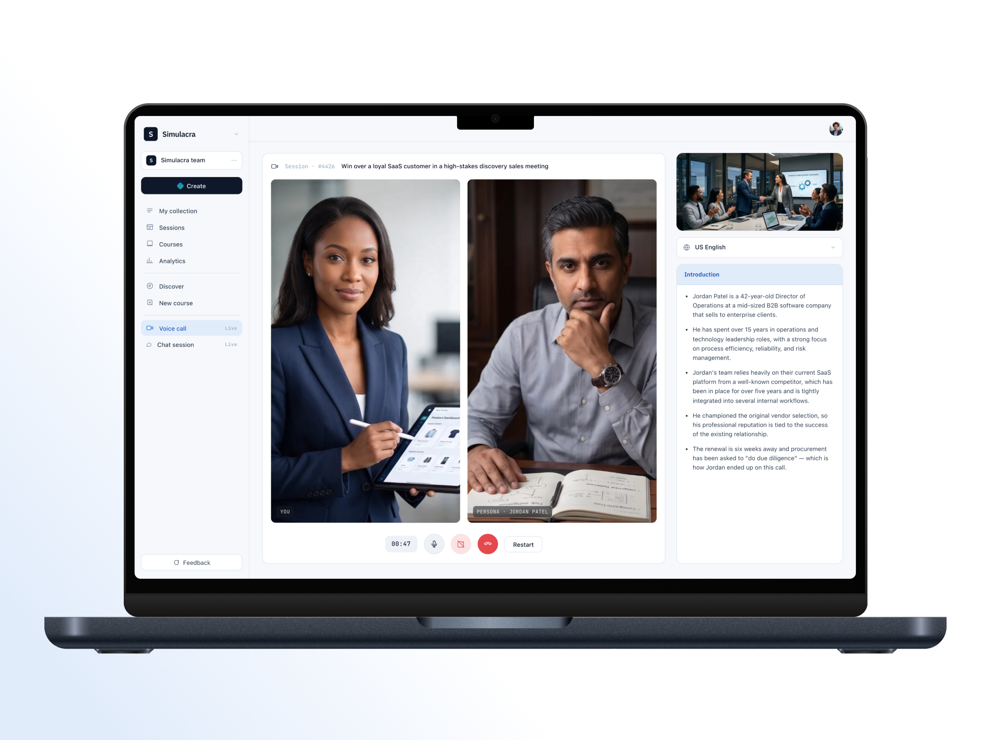 Simulacra AI - Educational Al Voice Assistant