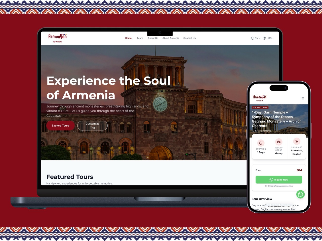 Armenian Tourism – Modern Travel Platform for Exploring Armenia