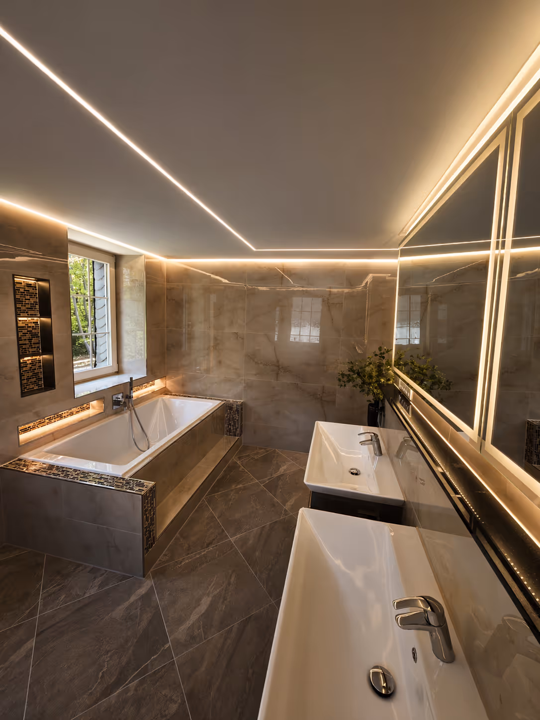 Led Stripes Badezimmer