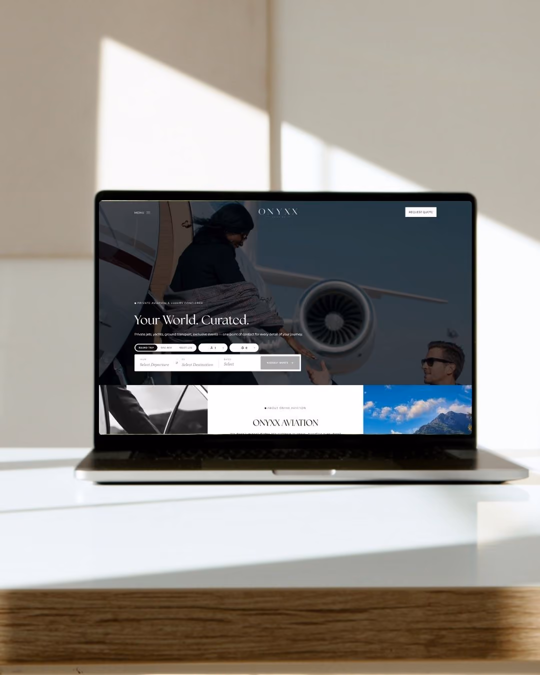 How much does a private aviation website cost?