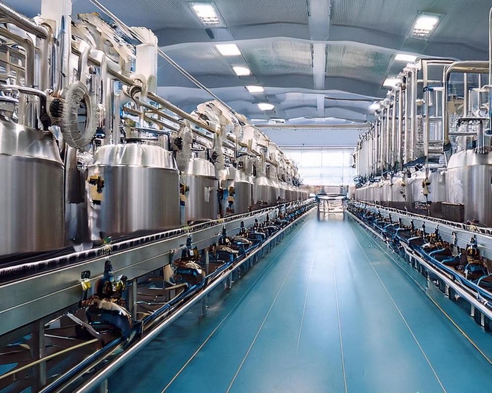 picture of a futuristic factory
