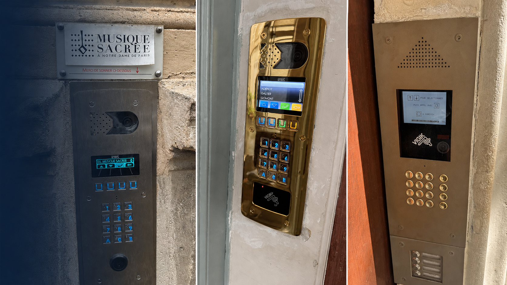 Réalisations d’interphonie Urmet et Vigik+ installées à Paris par ETS Gilles & Fils