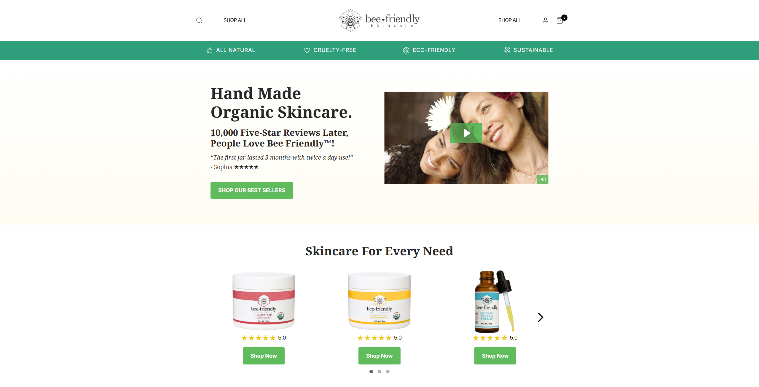 BeeFriendly Skincare logo