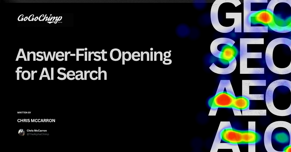 The First 50 Words: How to Write an Answer-First Opening for AI Search