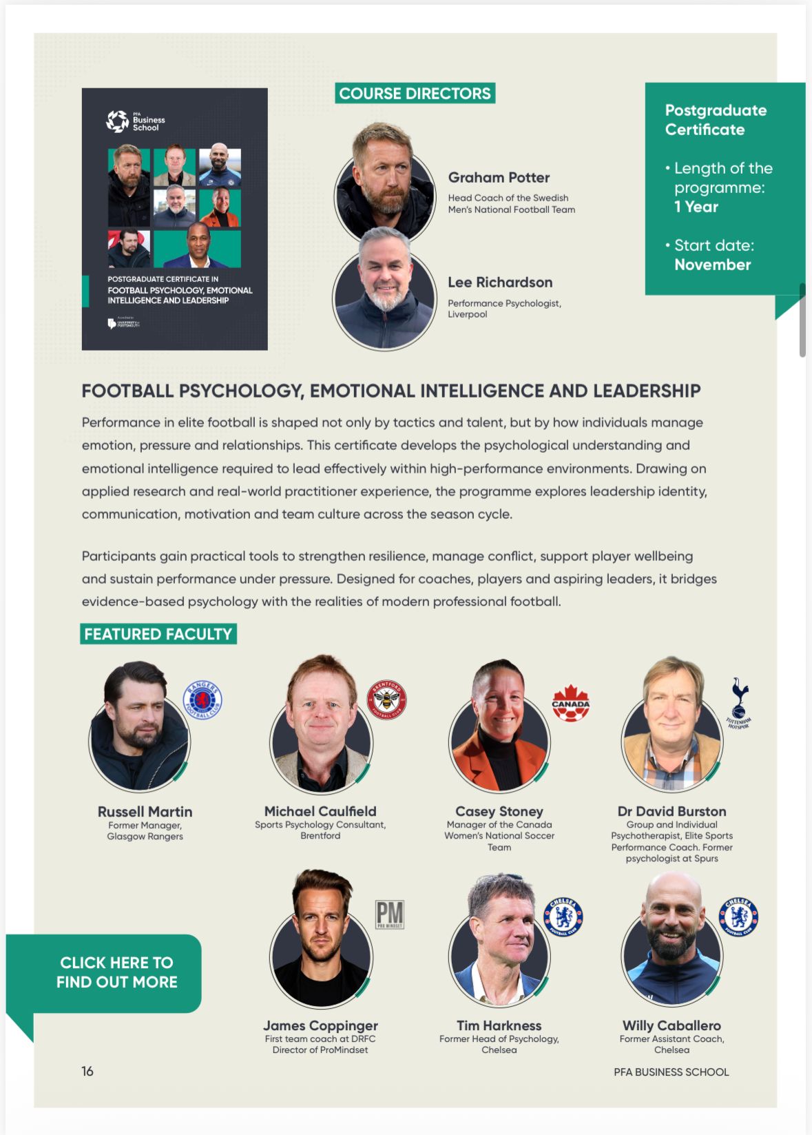 Using our 25+ years of experience in professional football and our unique lens on mental performance, we help organisations develop more confident, resilient and self aware people through a proven off field development framework that supports performance, wellbeing and long term growth.