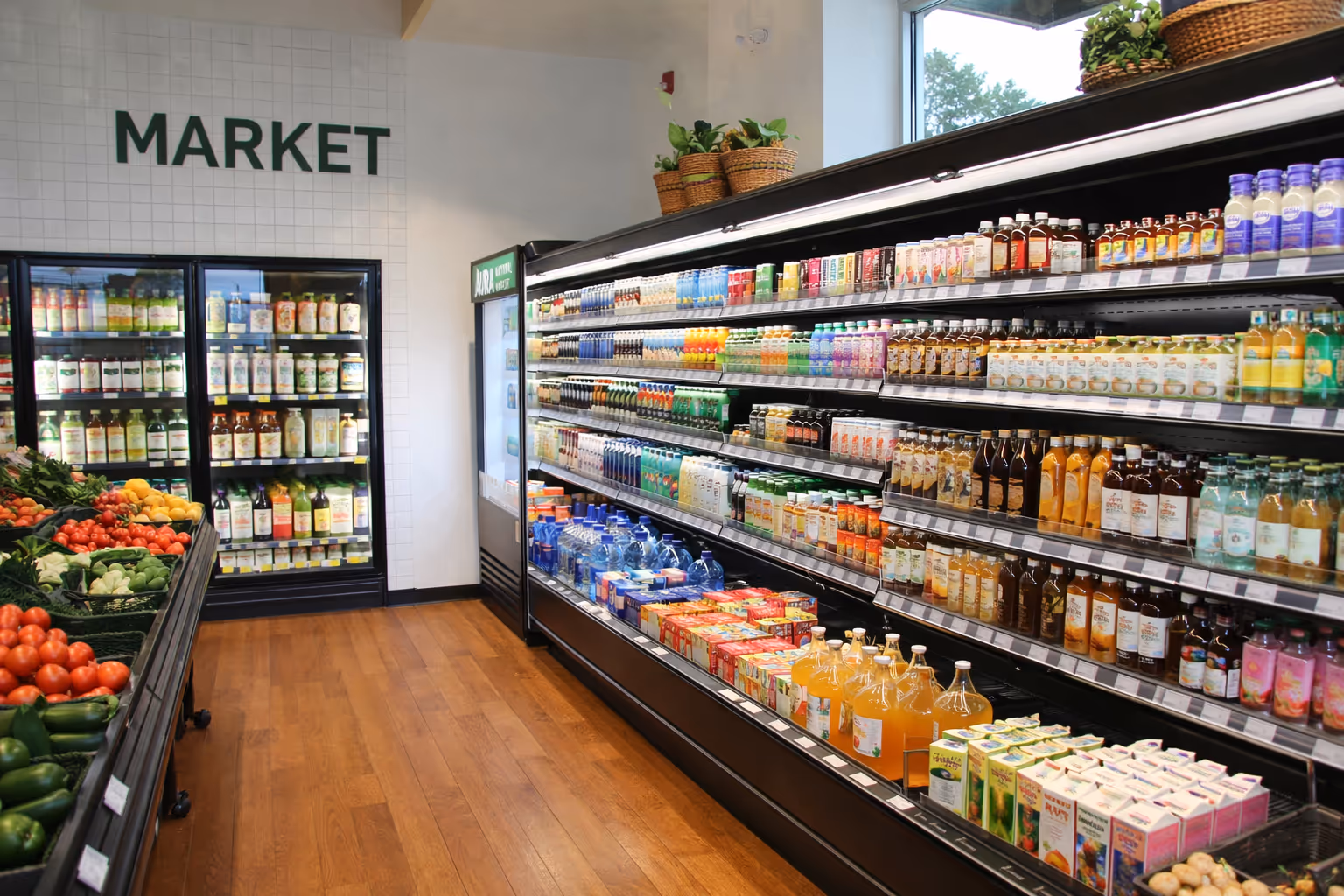 Grocery store shelving