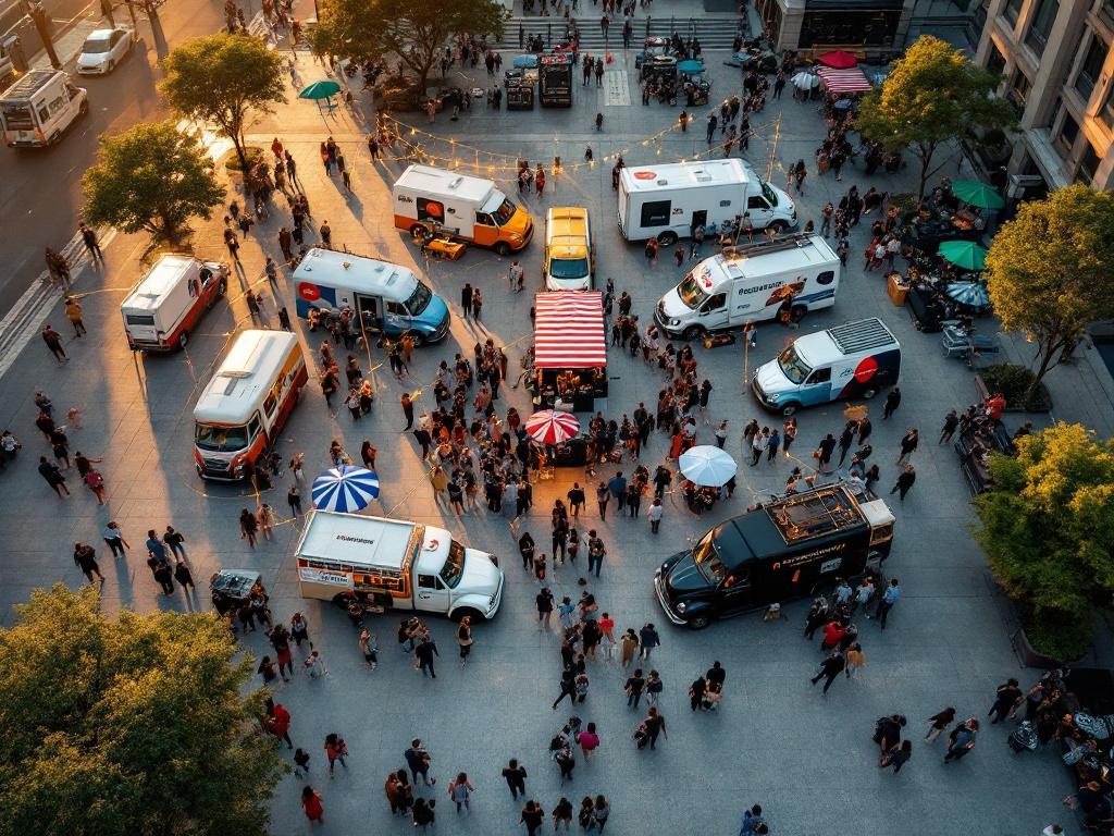 image of community engagement (for a food truck)