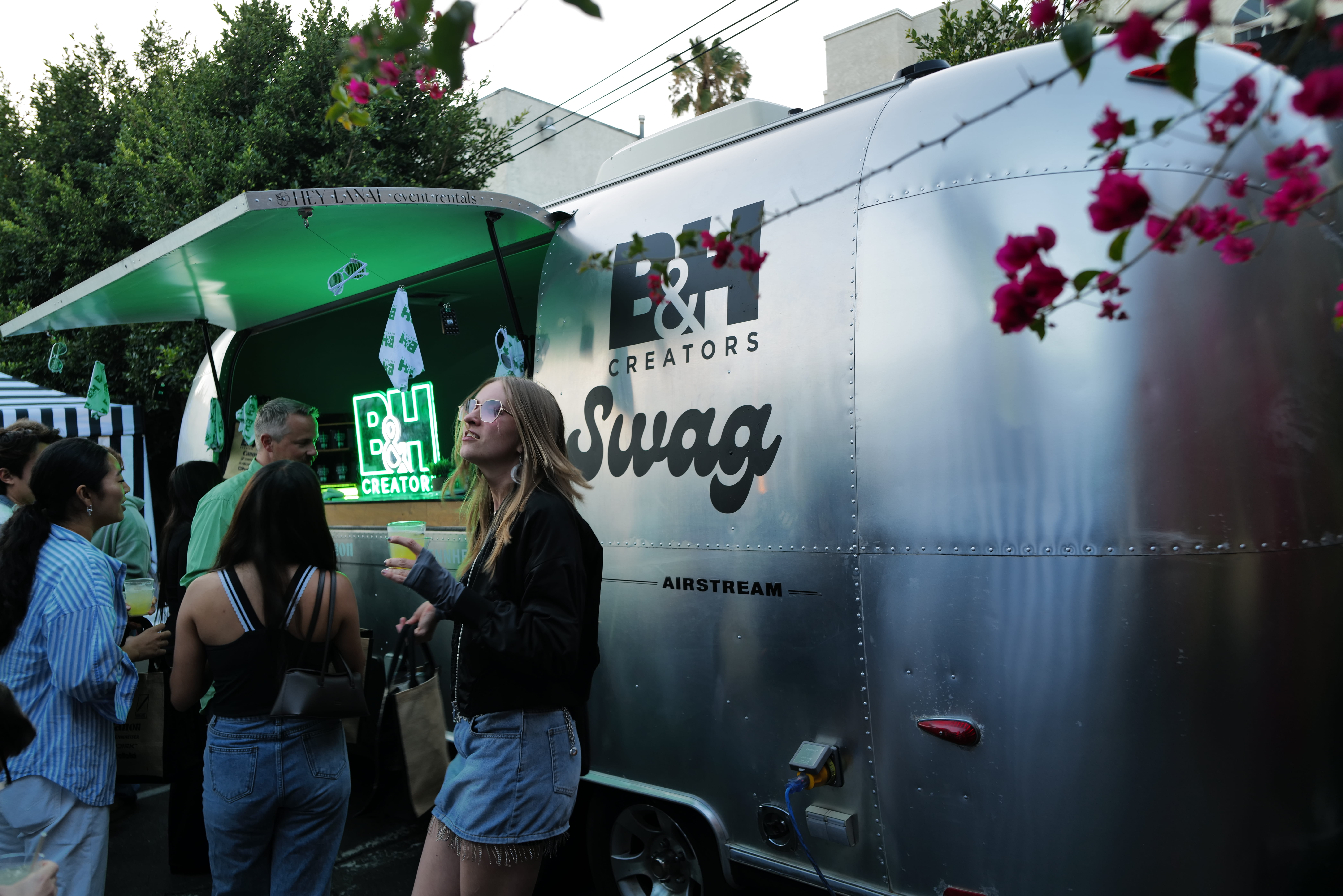 Branded Airstream for LaCoste pop-up outdoor event
