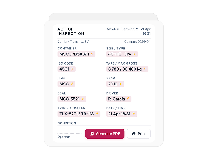 TEUX TOS inspection act