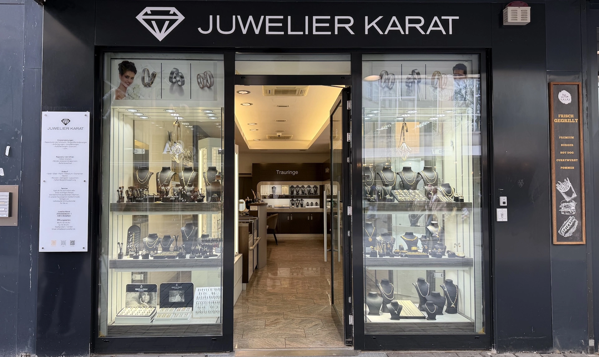 Juwelier Karat Ladengeschäft in Bielefeld