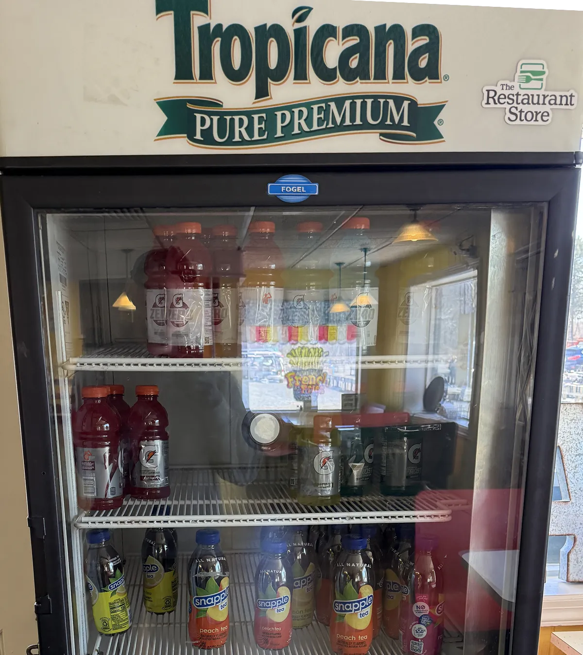 Commercial glass-door reach-in refrigerator