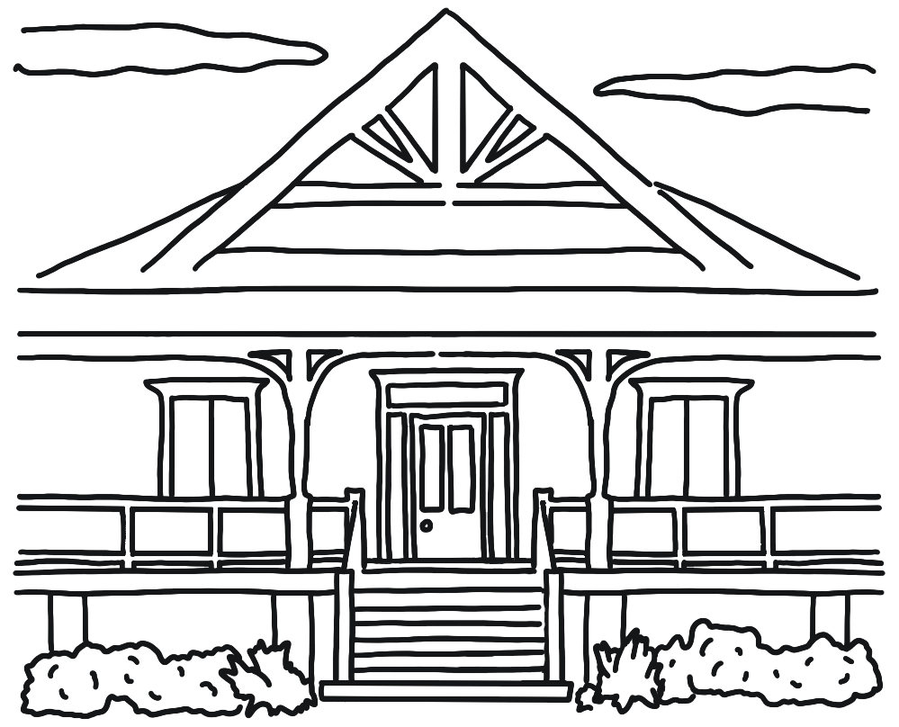Sketch of heritage home