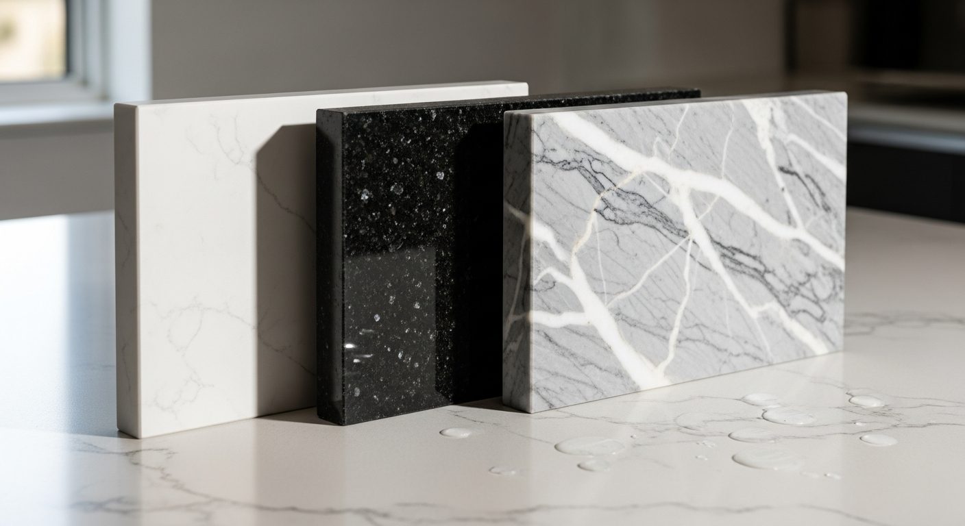 Quartz vs Granite vs Marble Countertops: Pros, Cons & Cost