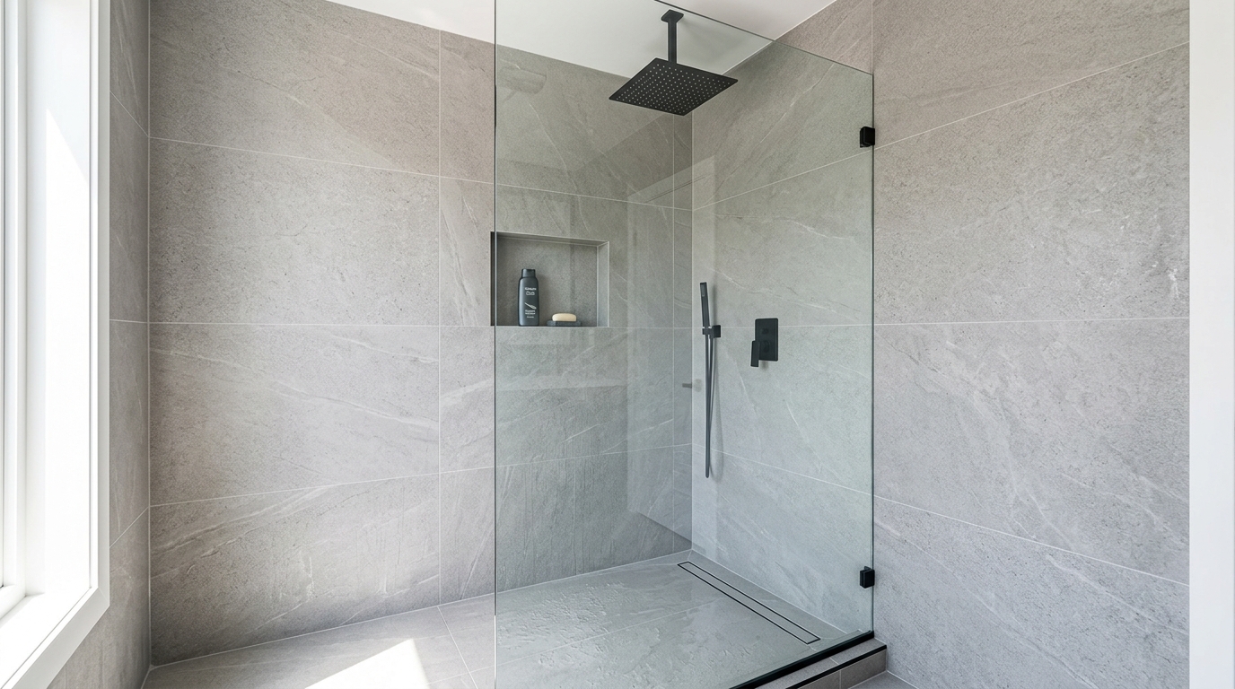 Custom Walk-In Showers: Tile vs. Acrylic vs. Solid Surface (KW Guide)