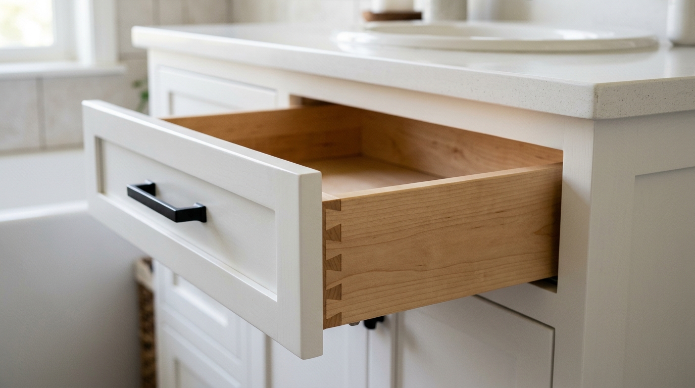 Solid Wood vs. Particle Board Bathroom Vanities: What Lasts