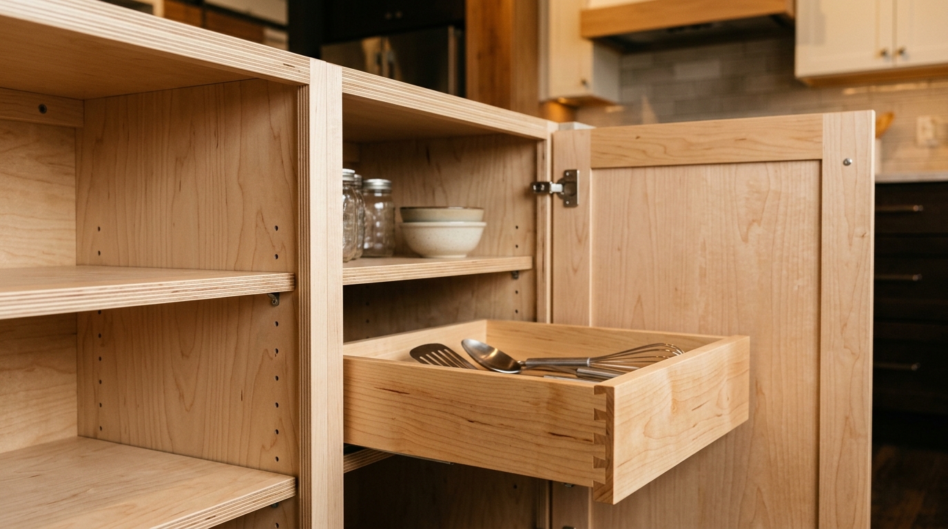 Plywood vs Particleboard Cabinet Boxes: What's Inside Matters