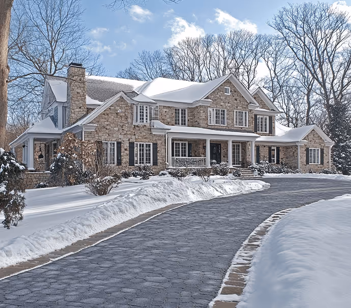 Professional snow management and de-icing services by JCM Construction in Northern NJ