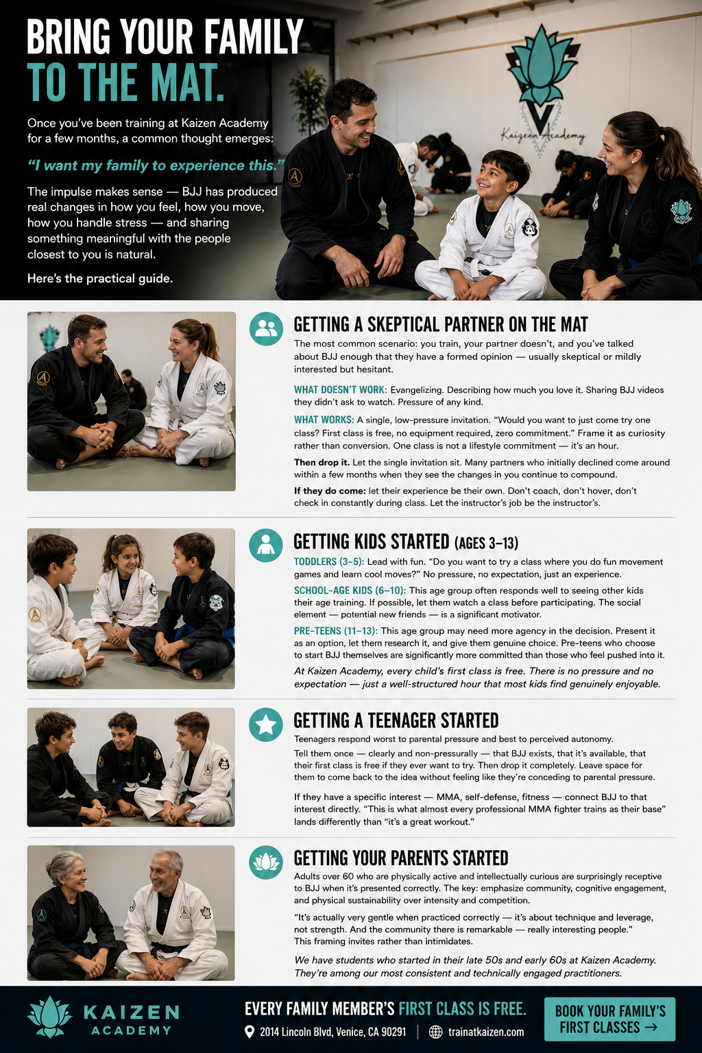 How to Get Your Family Into BJJ — A Practical Guide for Venice, CA Households