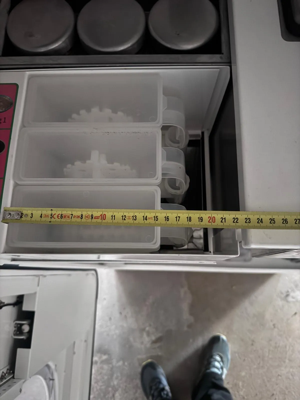 Chute à toppings, vue 3