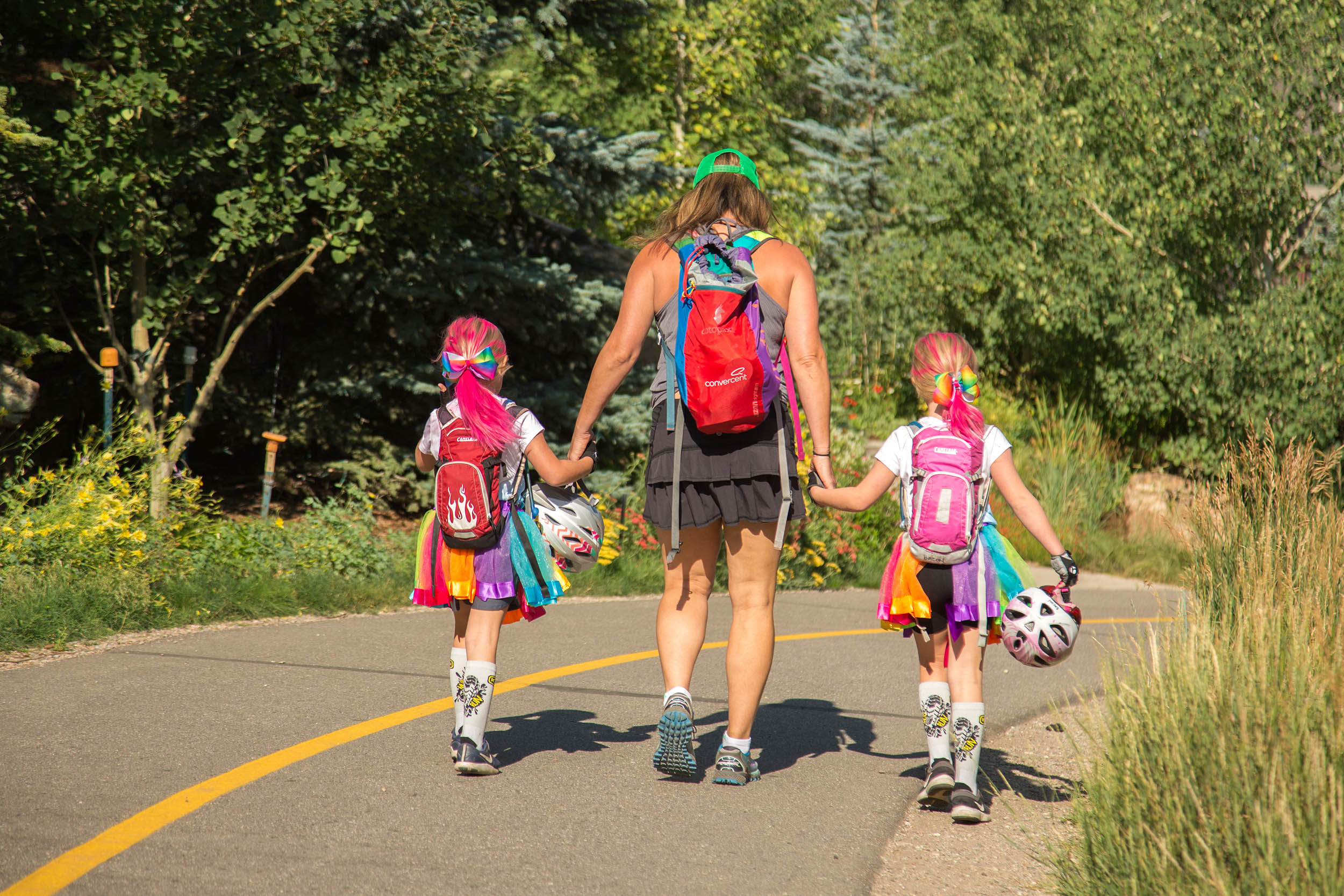 Kids Adventure Games — parents watching children race at outdoor adventure event