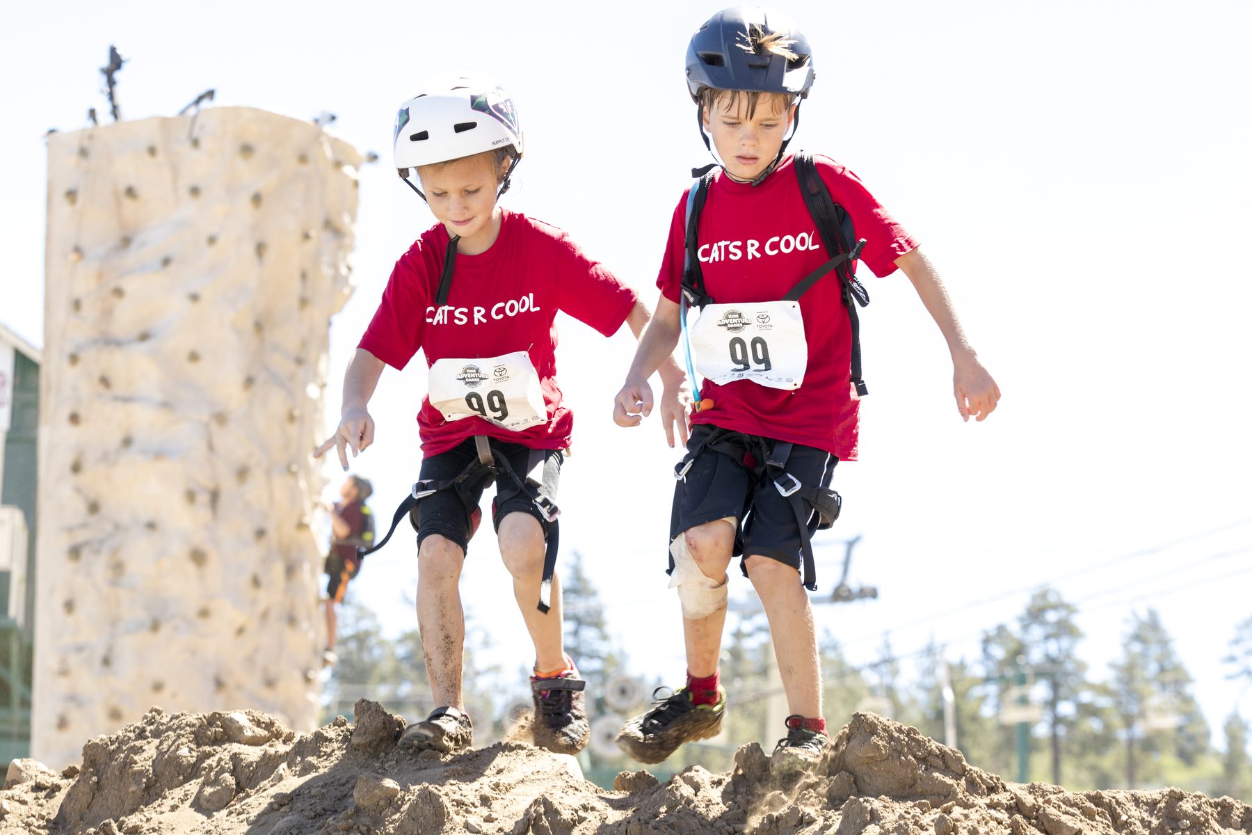 Trail running at Kids Adventure Games