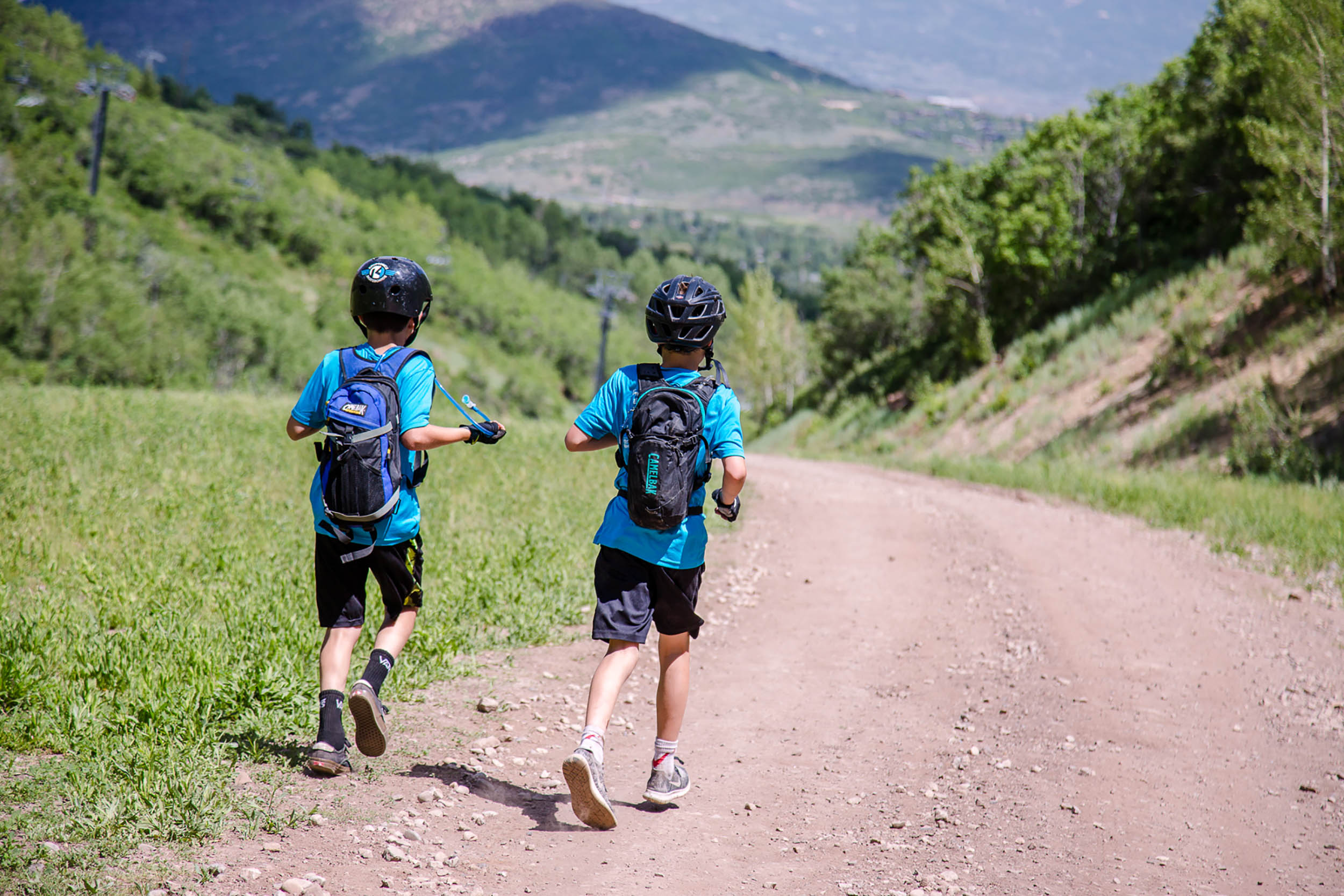 Trail running at Kids Adventure Games