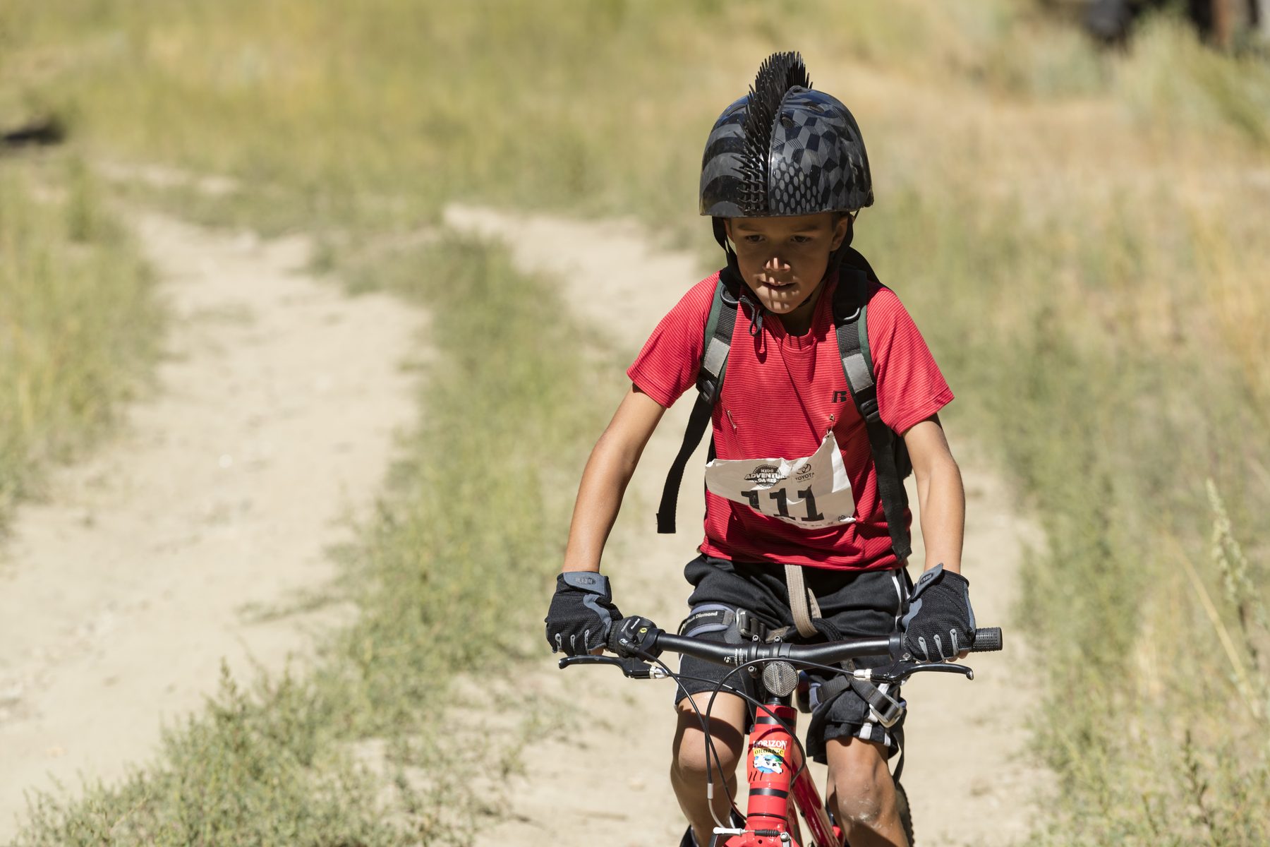 Mountain biking at Kids Adventure Games