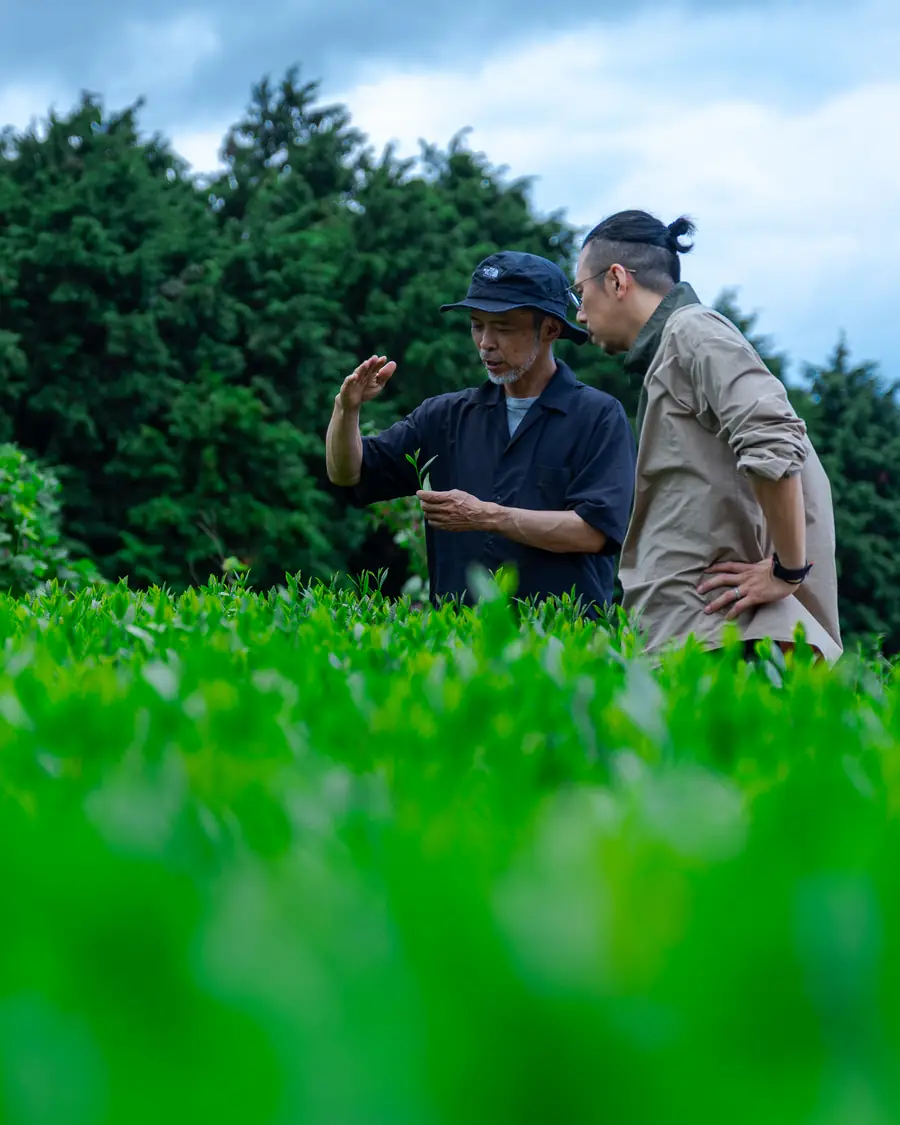 Mr. Oyama in the field