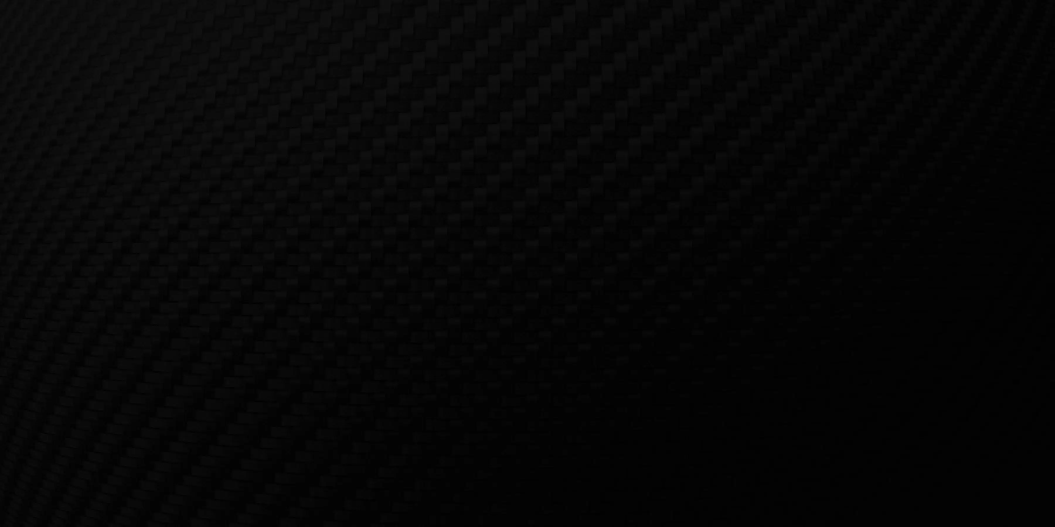 Black textured background with a subtle diagonal woven pattern.