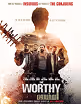 Official movie poster for Worthy, an action thriller film
