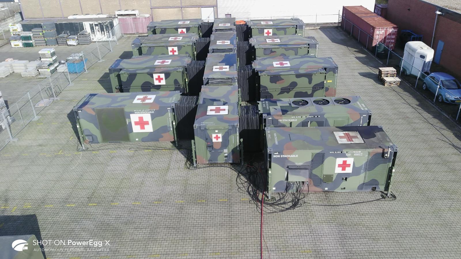 Aerial Role-2 field hospital complex for institutional programme owners