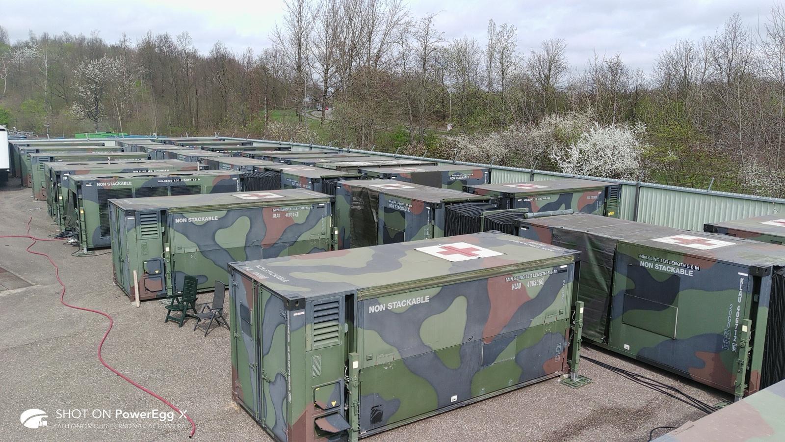 Self-sufficient Role-2 field hospital plant and utilities cabinet