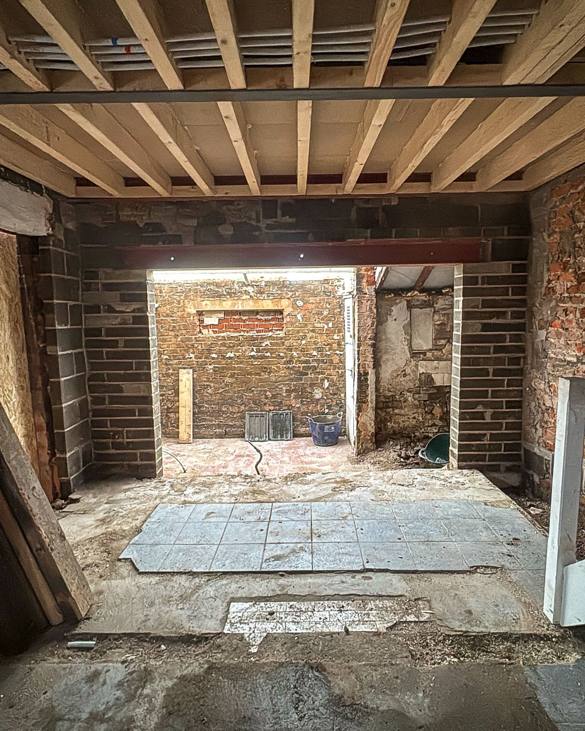 Internal structural wall removal and home renovation work in Glossop