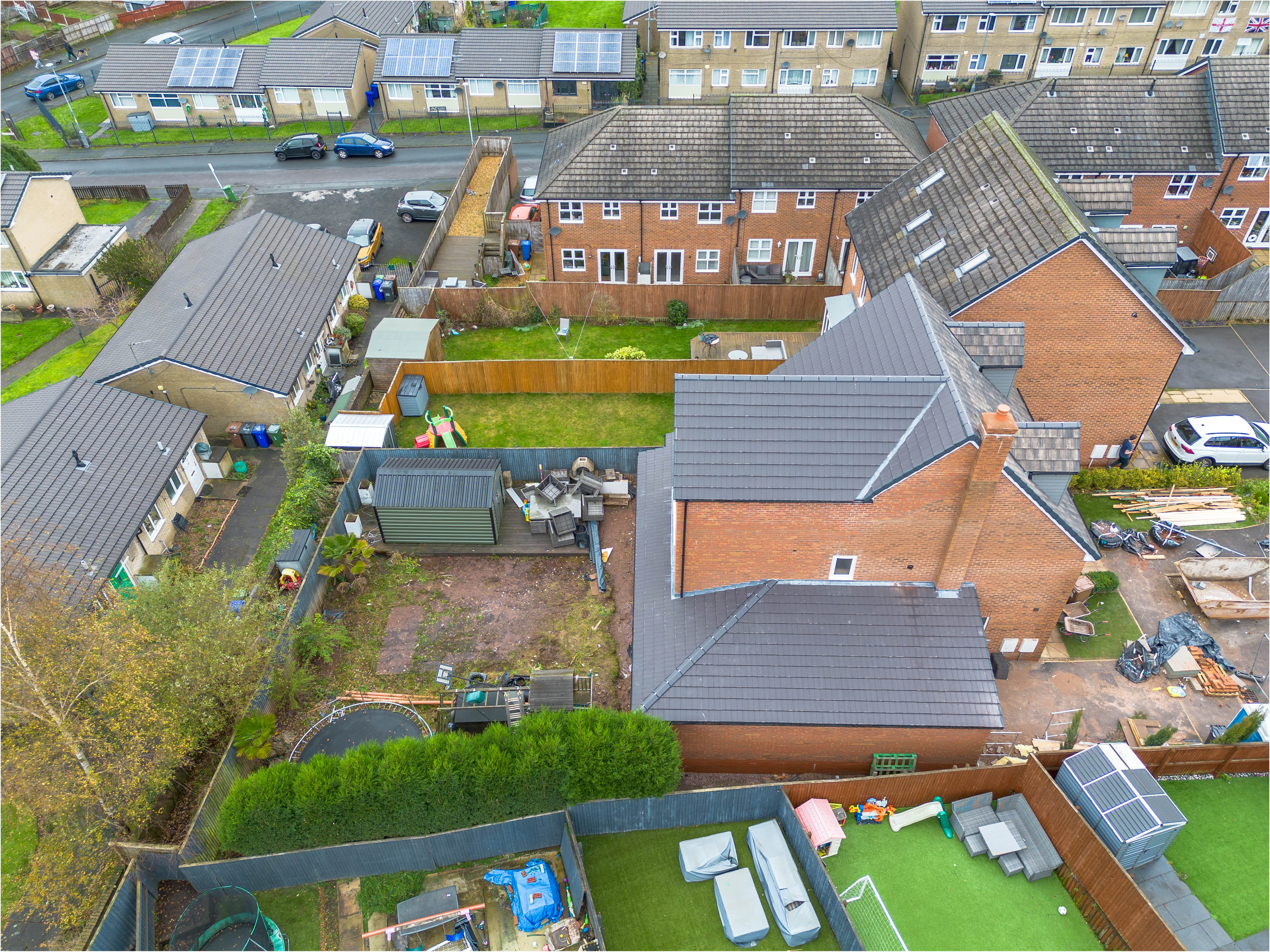 Home renovation and extension project at residential property in Derbyshire