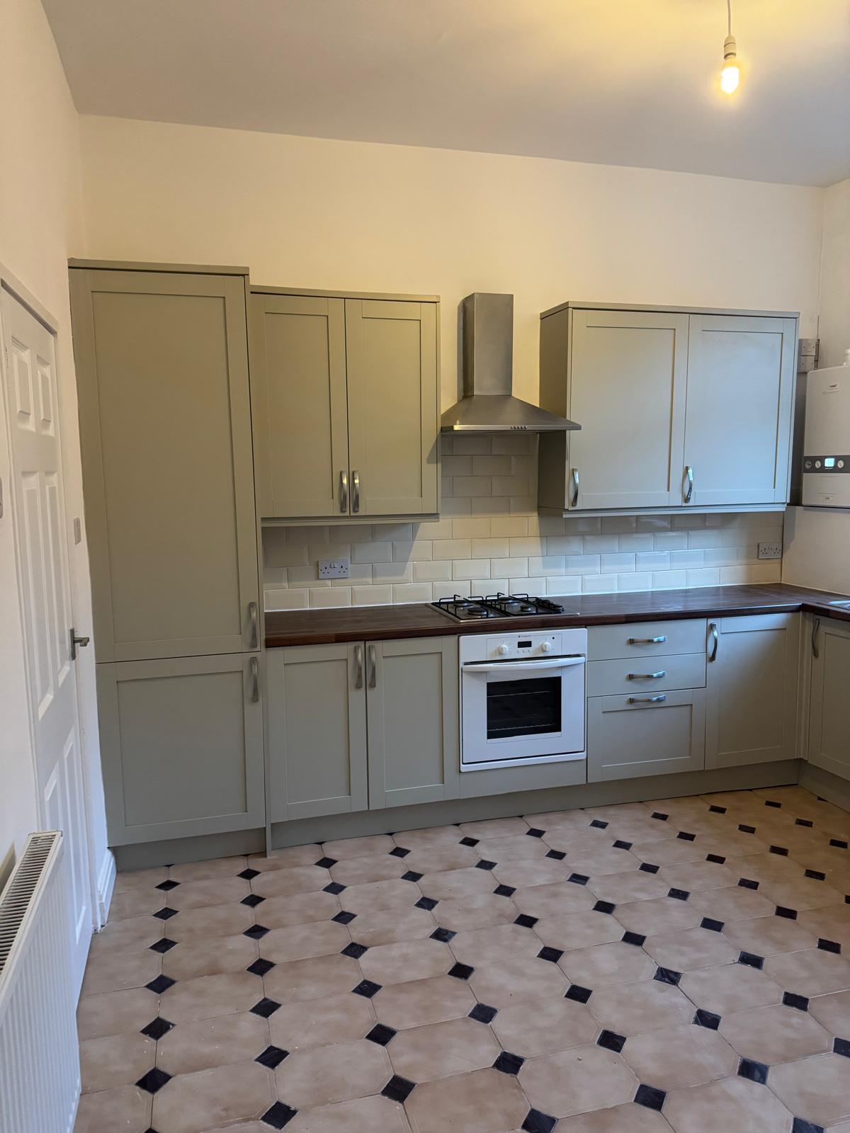Rental property kitchen installation and refurbishment completed in Glossop