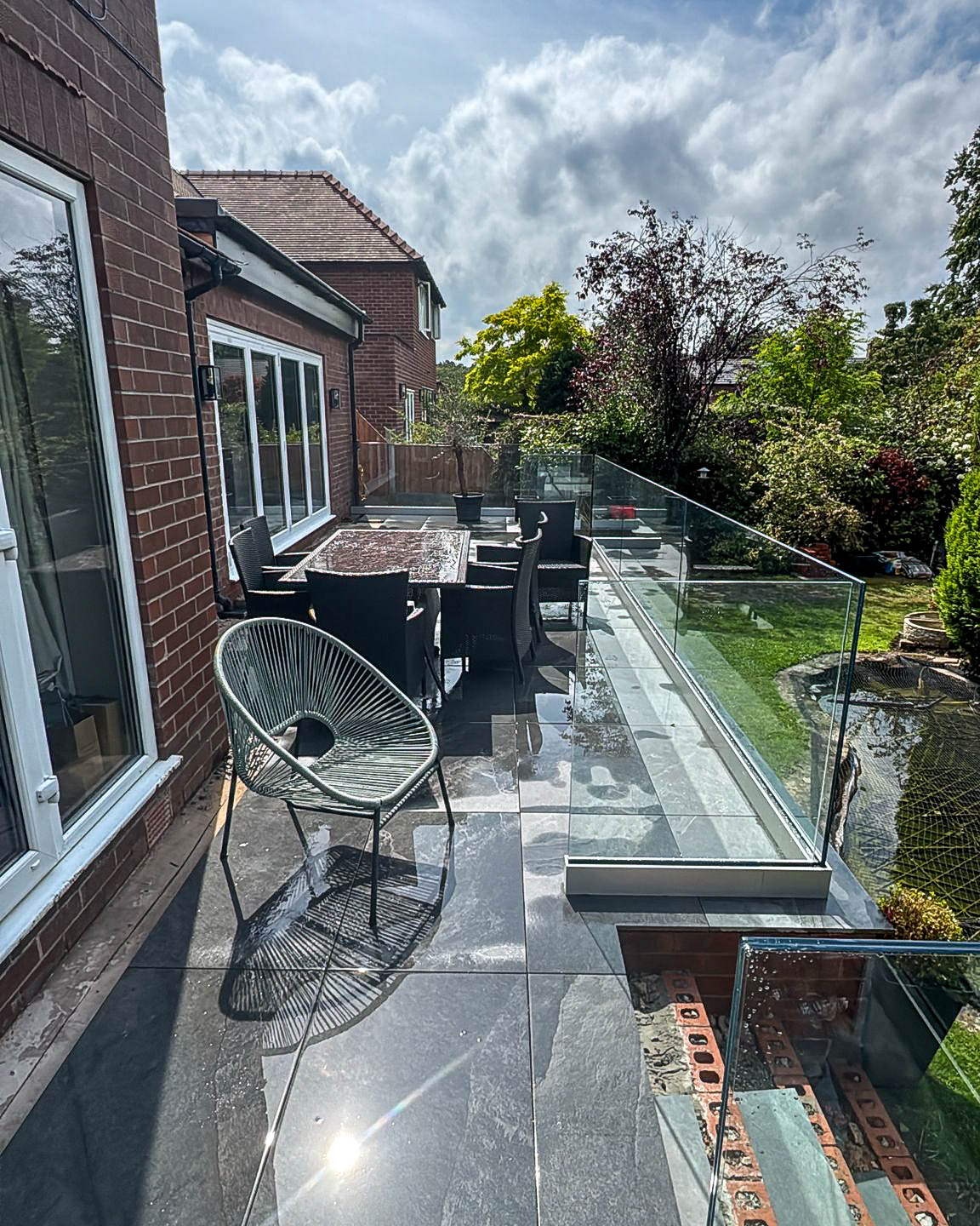 Rental property patio renovation and outdoor area improvement in Greater Manchester