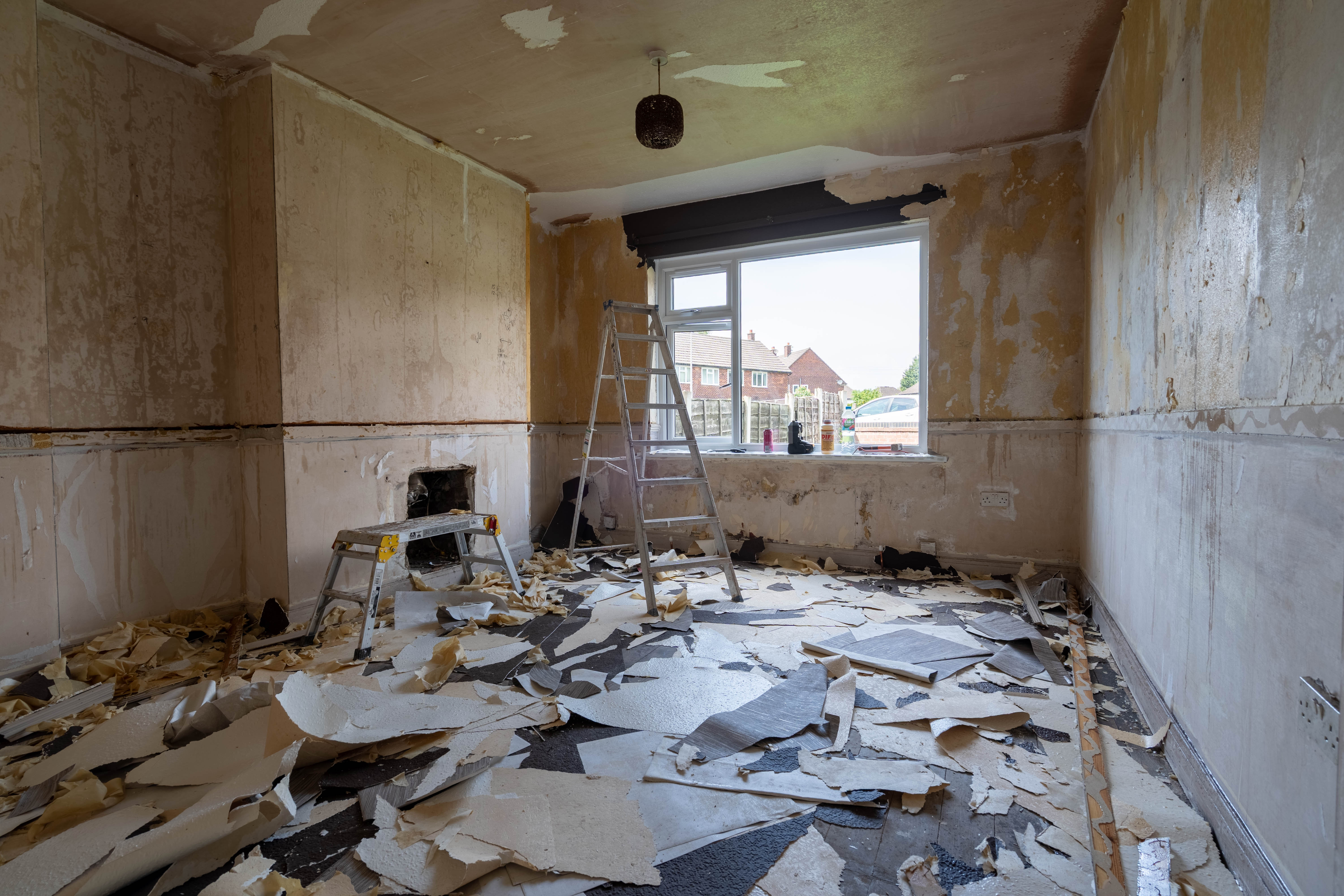 Property strip-out and preparation for plastering and renovation in Manchester