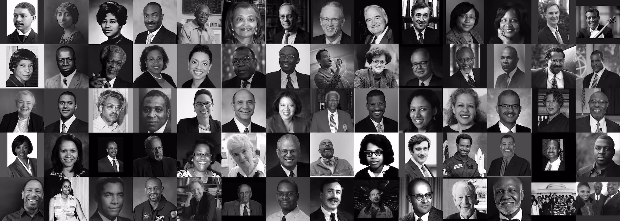 Mosaic of Black MIT community members spanning over a century