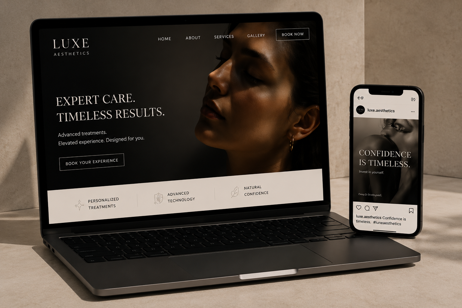 luxury service rebrand
