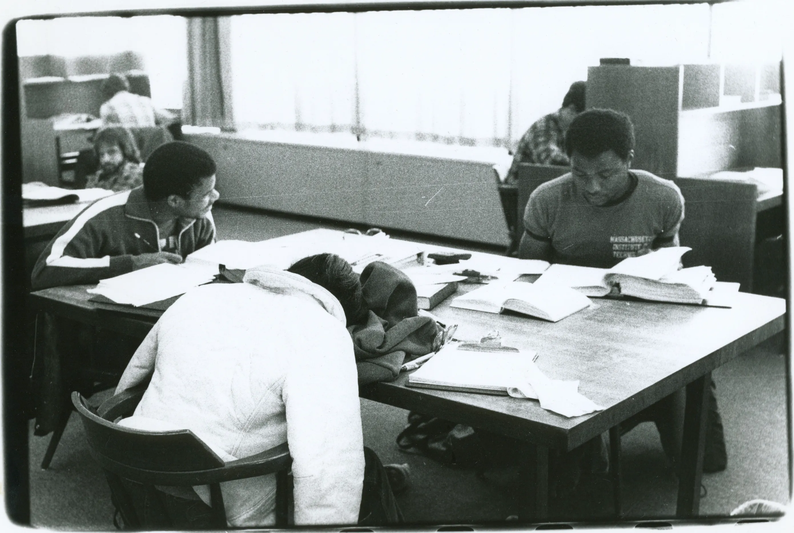 MIT students at work