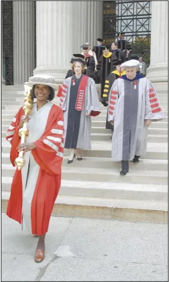 Linda Sharpe at Commencement, 2005
