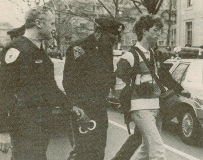 Protest for Divestment at MIT, 1990