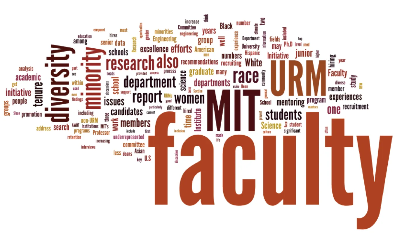 Faculty Diversity Report word cloud