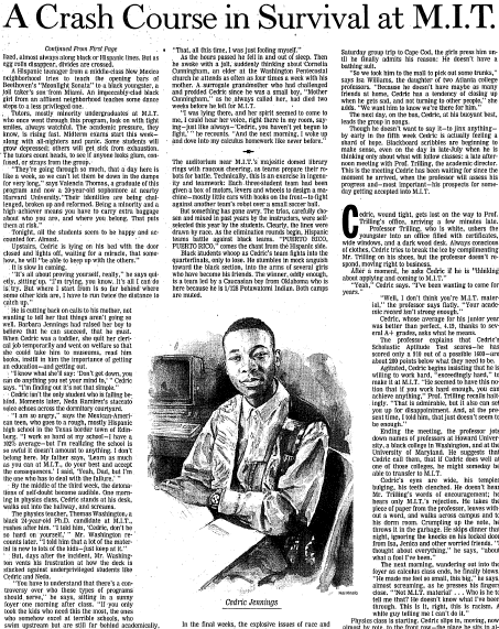 Class strugggle- WSJ clipping