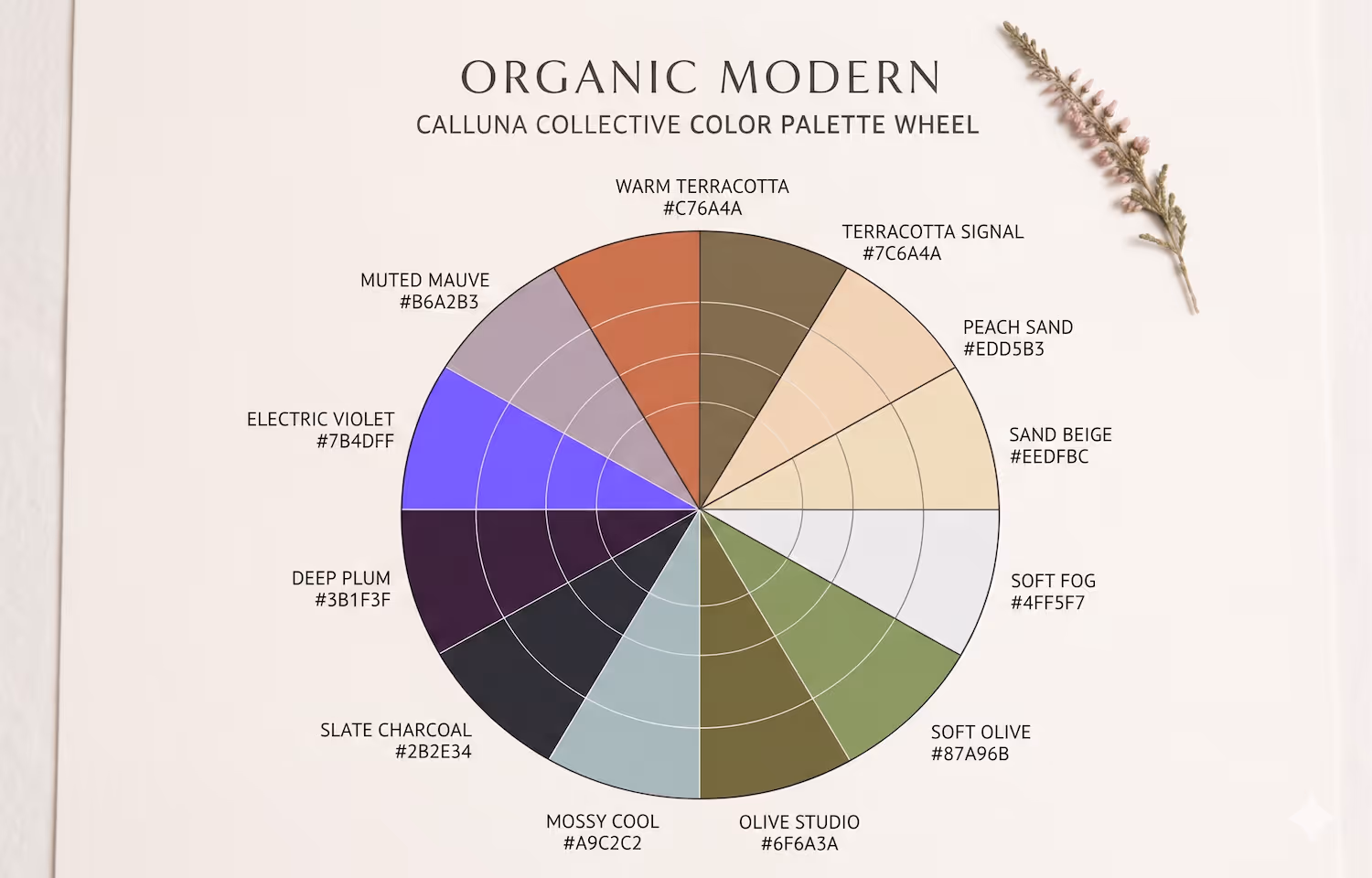 Color Palette chart
