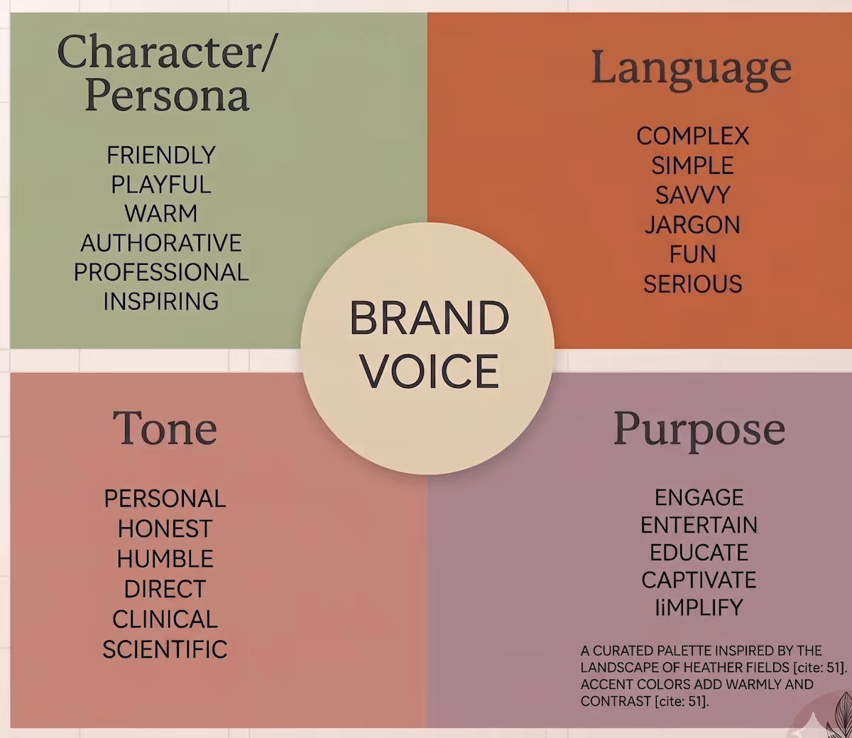 Brand voice chart