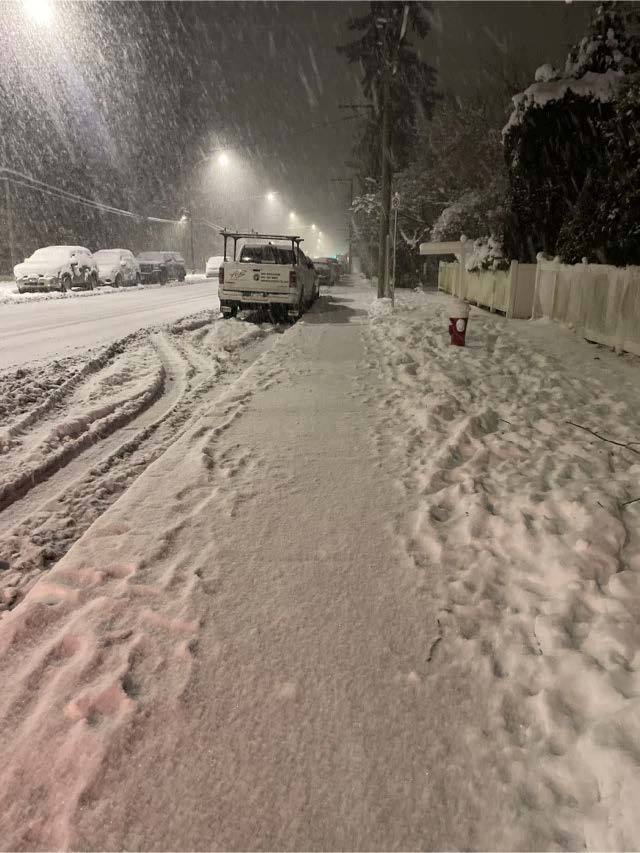 before snow removal services photo in Maple Ridge